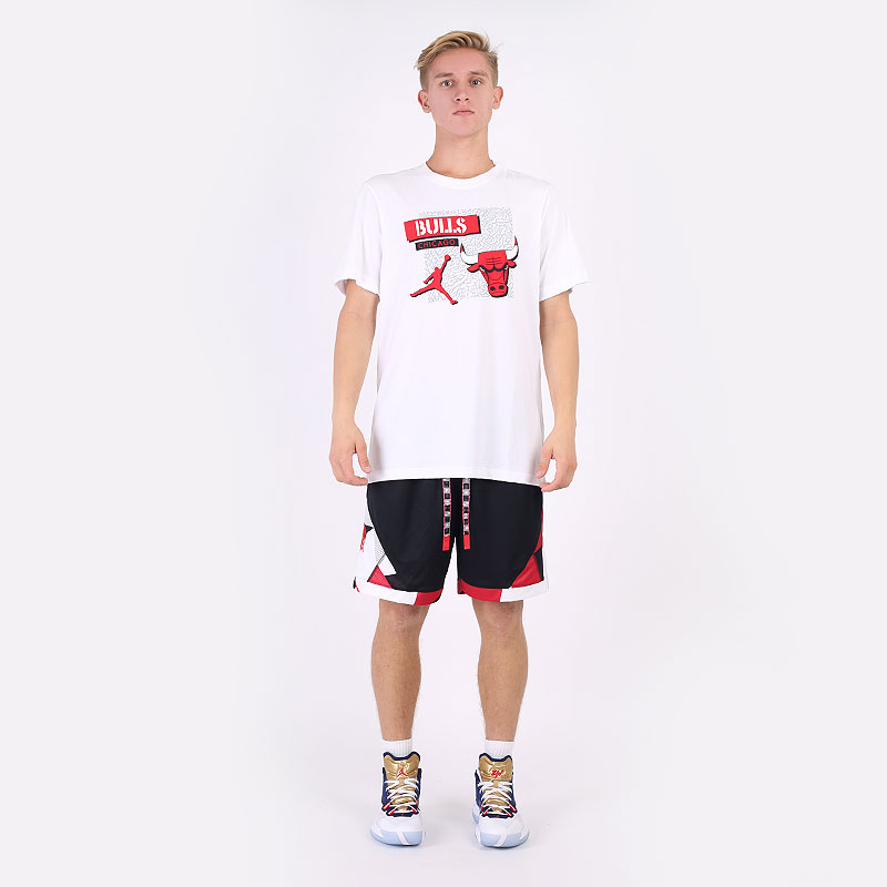 мужская белая футболка Jordan Chicago Bulls Dri-FIT NBA T-Shirt DA6610-100 - цена, описание, фото 5